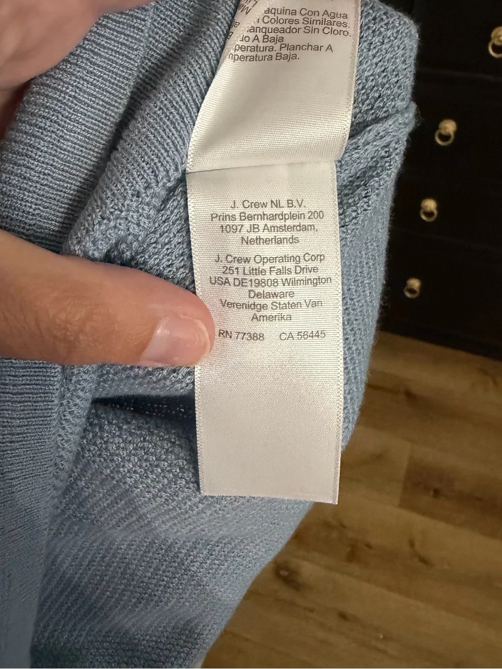 J. Crew Men’s Blue Long Sleeve 100% Cotton Knit Crewneck Sweater Sz XL NWT